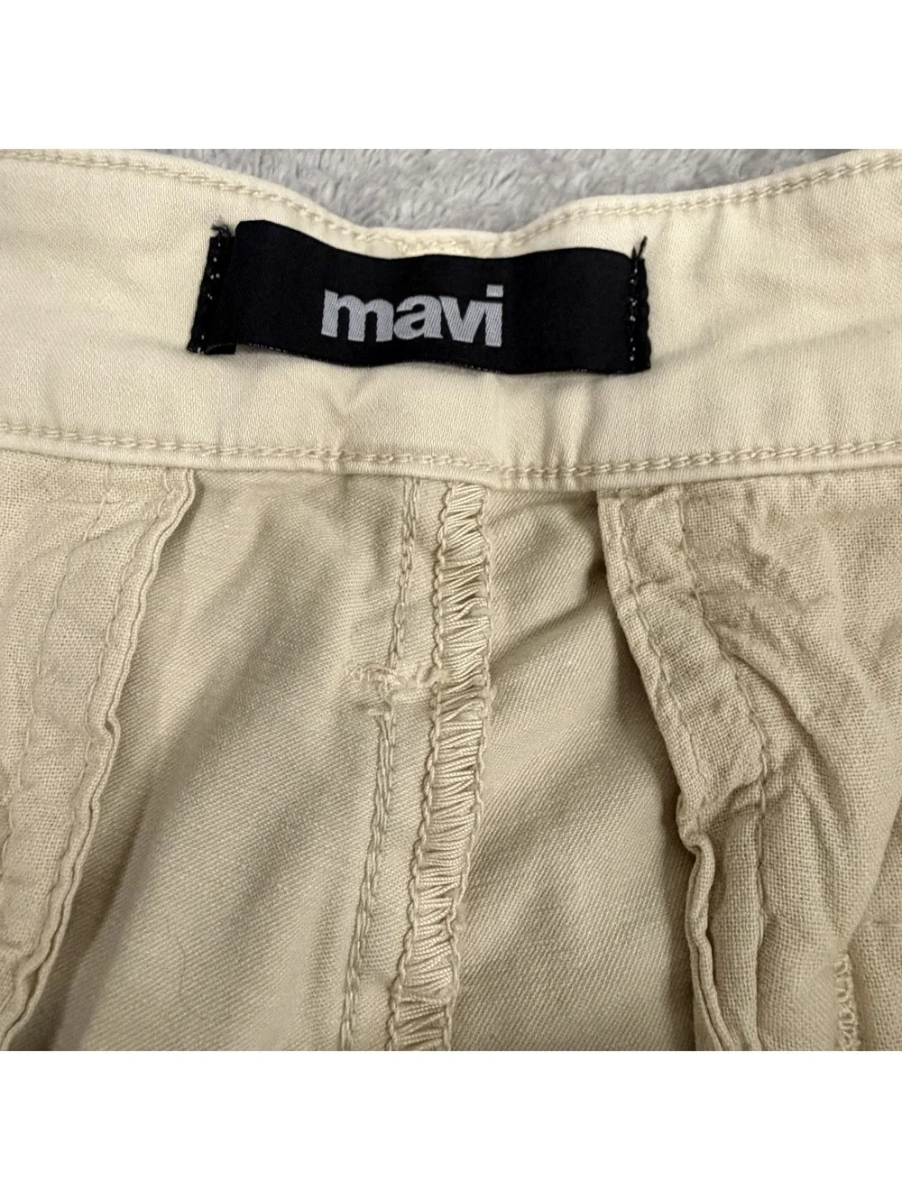 Mavi Simon Beige Chino Shorts Men’s 36 Stretch Cotton Bermuda Casual